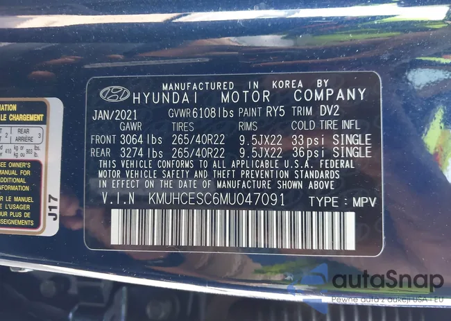 KMUHCESC6MU047091: 43224081