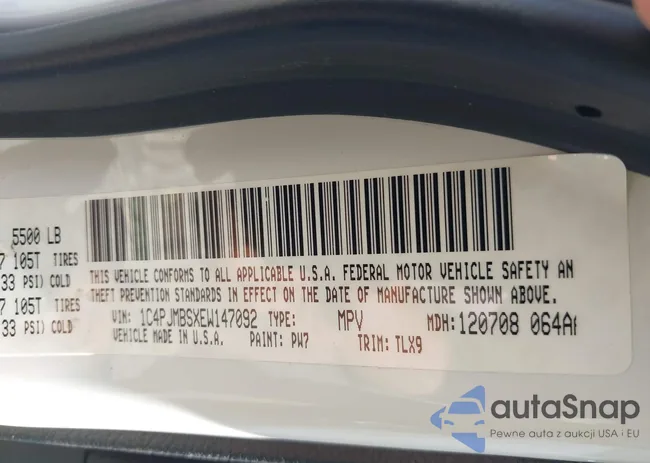 1C4PJMBSXEW147092: 43224174