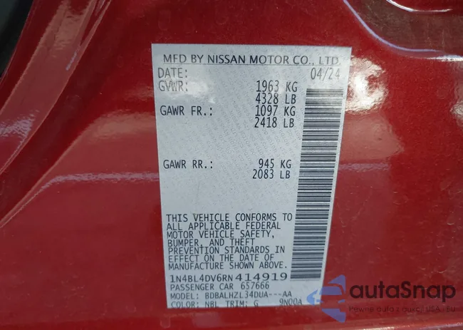 1N4BL4DV6RN414919: 43224296