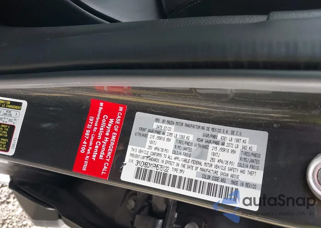 3MVDMBCM1PM576122: 43223509