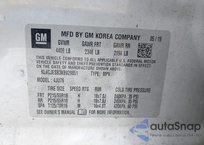 KL4CJESB3KB929851: 43223704