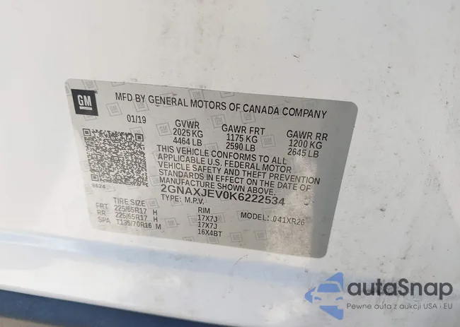 2GNAXJEV0K6222534: 43224908