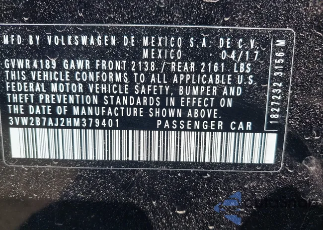 3VW2B7AJ2HM379401: 43224965