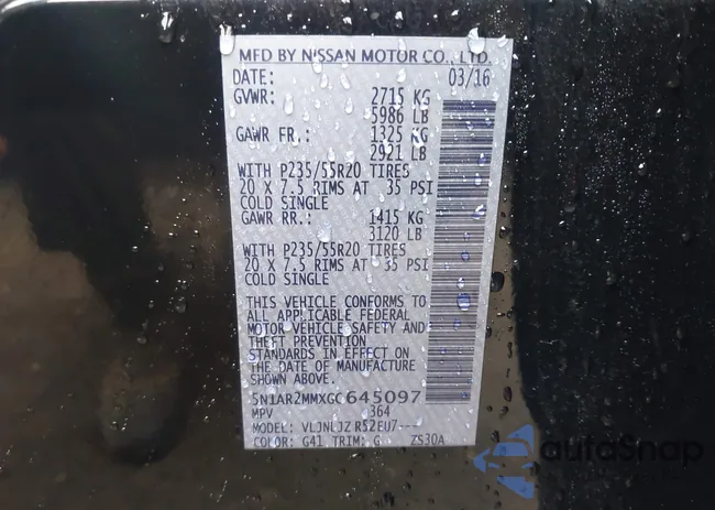 5N1AR2MMXGC645097: 43225174