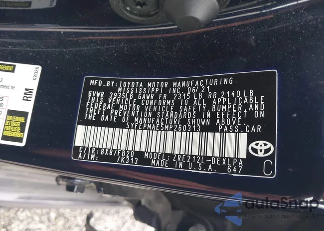 5YFEPMAE5MP260313: 43225379