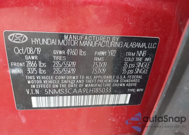 5NMS3CAA9LH185033: 43225399