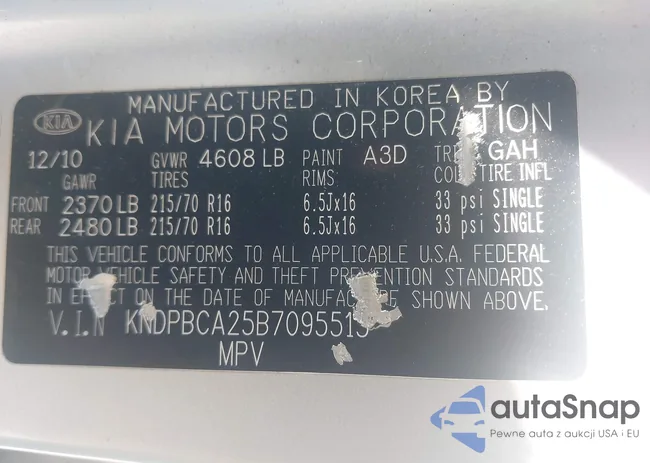 KNDPBCA25B7095515: 43224493