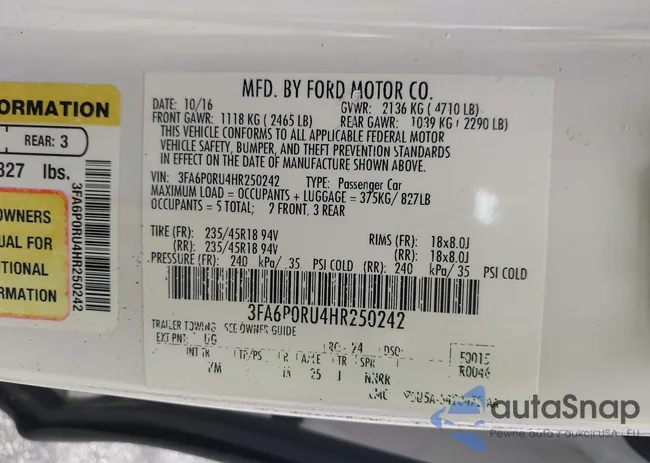 3FA6P0RU4HR250242: 43224550