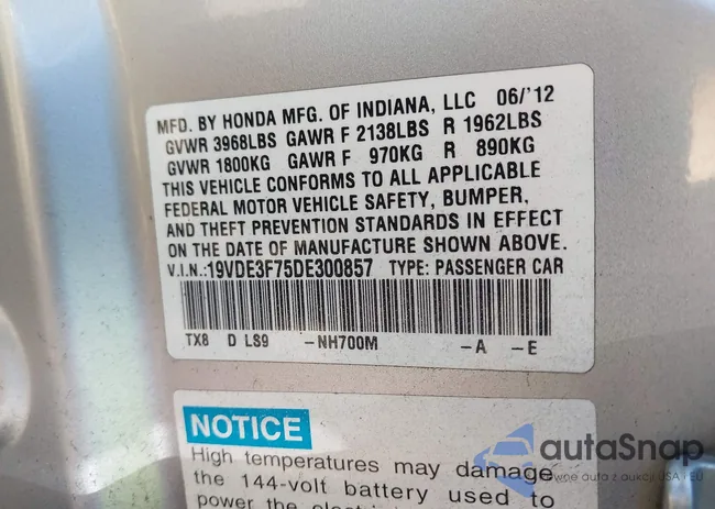 19VDE3F75DE300857: 43224625