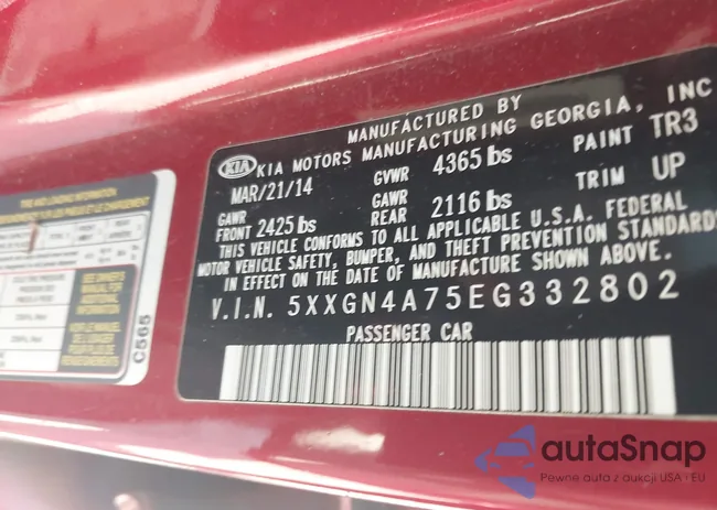 5XXGN4A75EG332802: 43224684