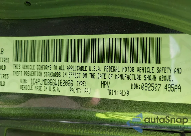 1C4PJMDB6GW162026: 43224706