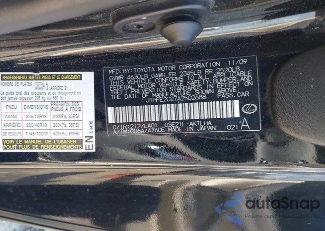 JTHFE2C27A2502688: 43225880