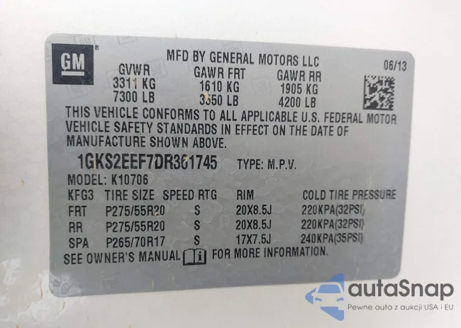 1GKS2EEF7DR361745: 43226207