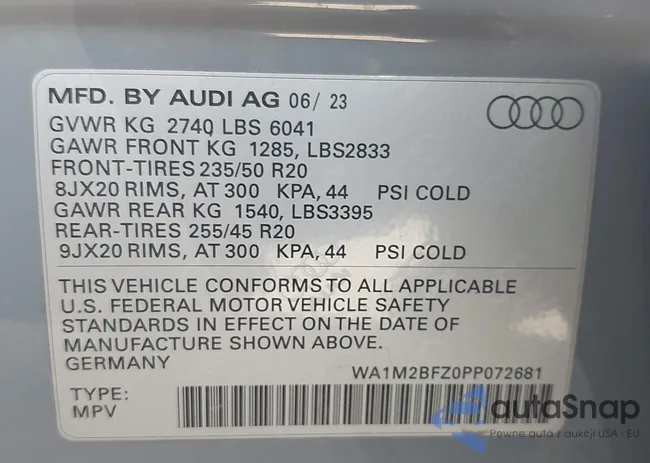 WA1M2BFZ0PP072681: 43226218