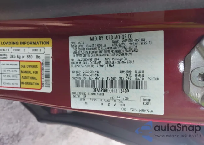 3FA6P0HD0FR113409: 43226312