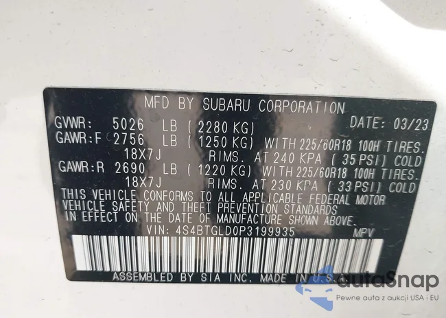 4S4BTGLD0P3199935: 43226341