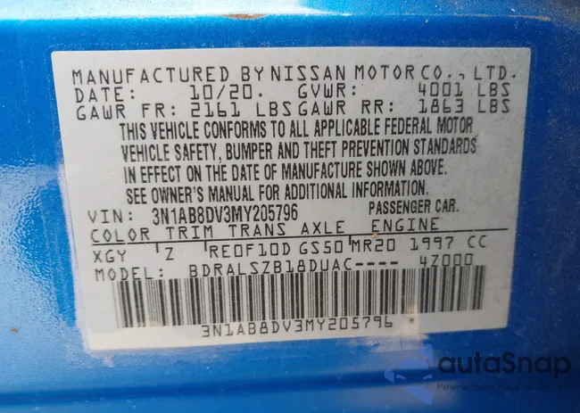 3N1AB8DV3MY205796: 43226398