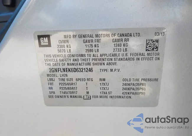 2GNFLNEK6D6321246: 43226440