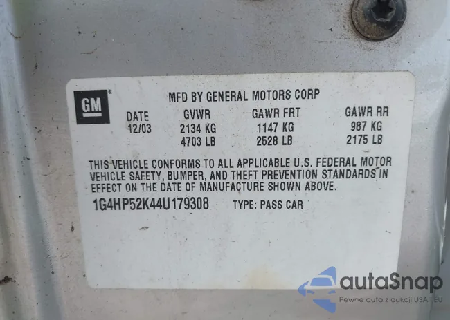 1G4HP52K44U179308: 43225591