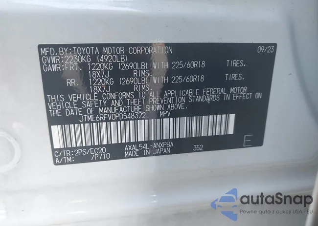 JTME6RFV0PD548322: 43225817