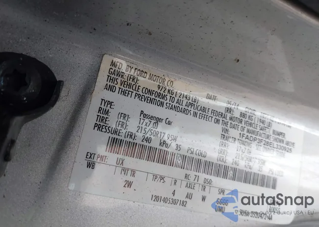 1FADP3F28EL330925: 43225851