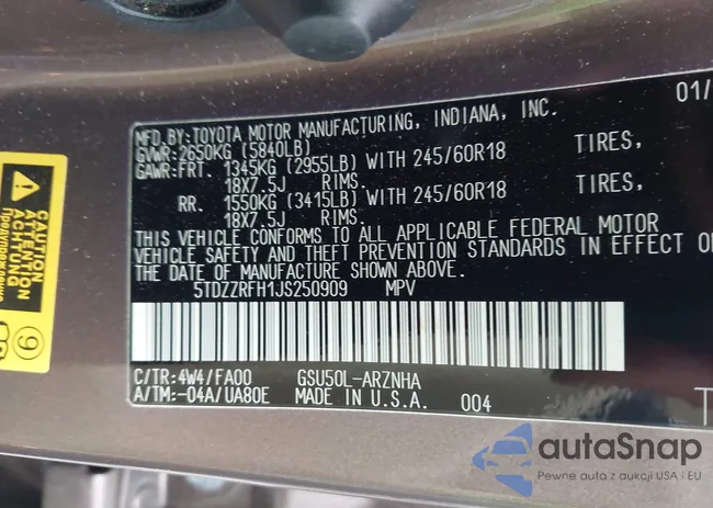 5TDZZRFH1JS250909: 43226963