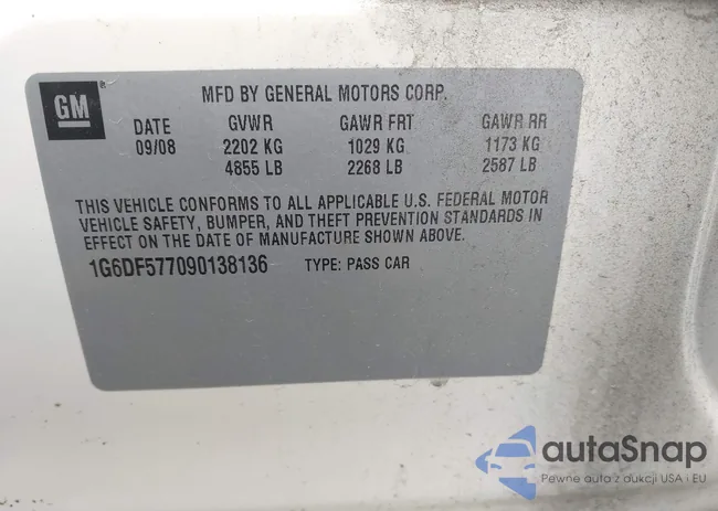 1G6DF577090138136: 43226987