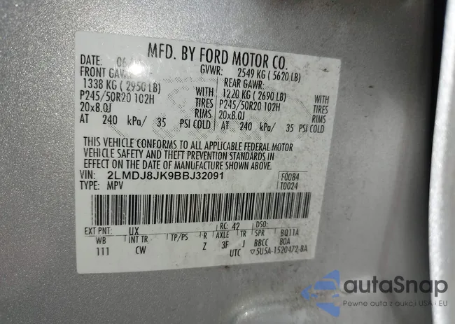 2LMDJ8JK9BBJ32091: 43227091