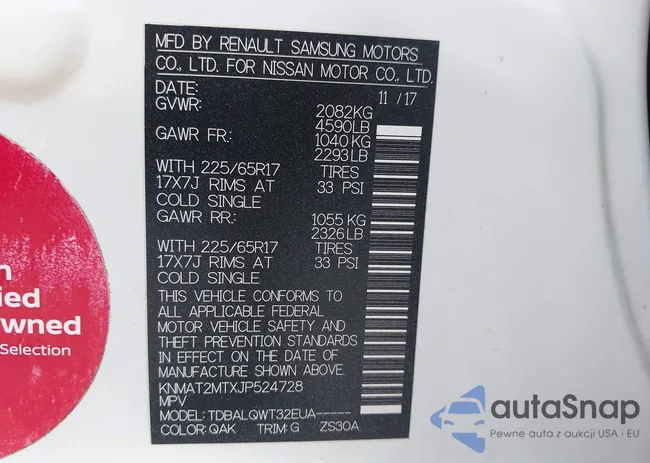 KNMAT2MTXJP524728: 43227126