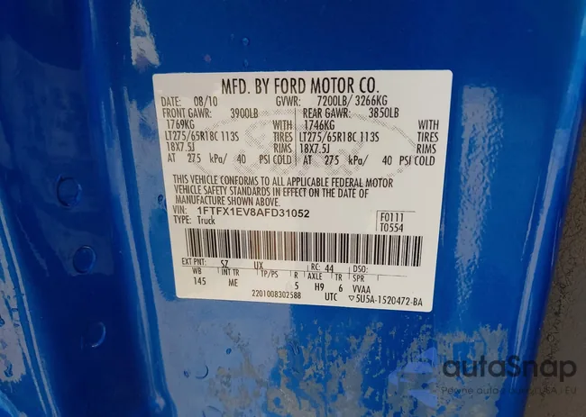 1FTFX1EV8AFD31052: 43227171