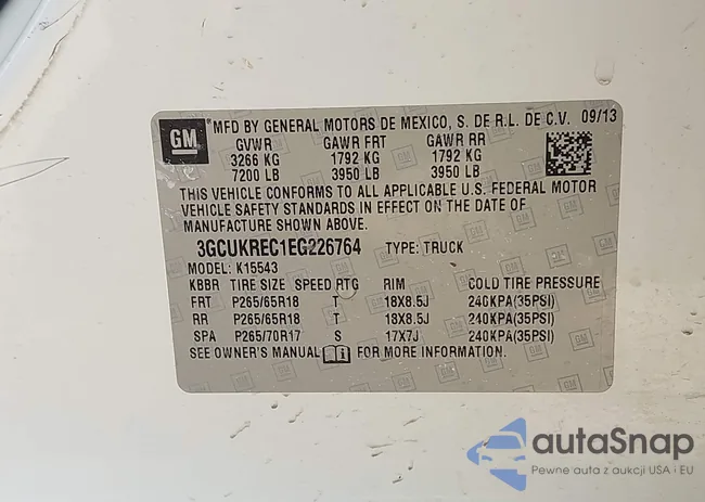 3GCUKREC1EG226764: 43227249