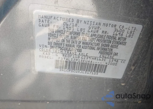 3N1CP5CUXJL517155: 43227417