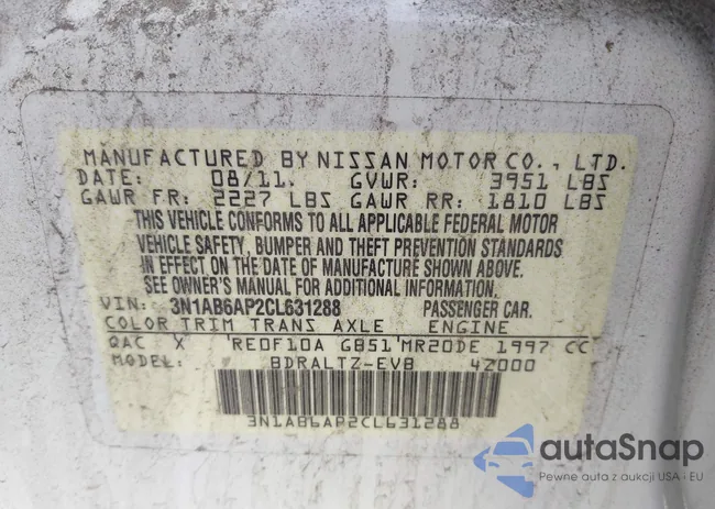 3N1AB6AP2CL631288: 43226486