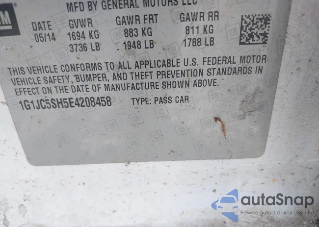 1G1JC5SH5E4208458: 43226532