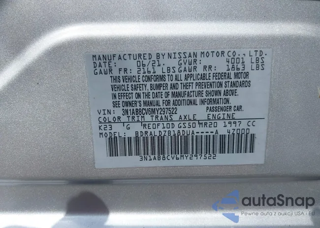 3N1AB8CV6MY297522: 43226550