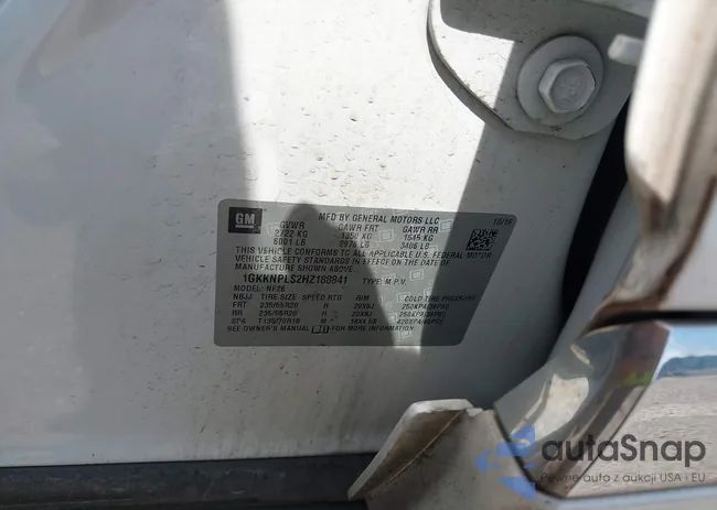 1GKKNPLS2HZ188841: 43226692