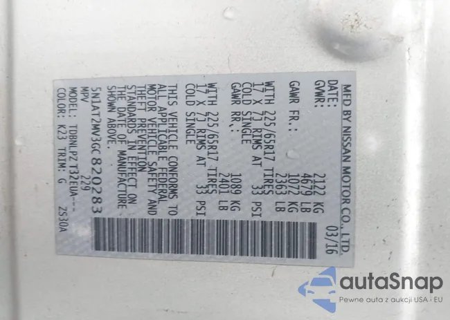 5N1AT2MV3GC820283: 43226721