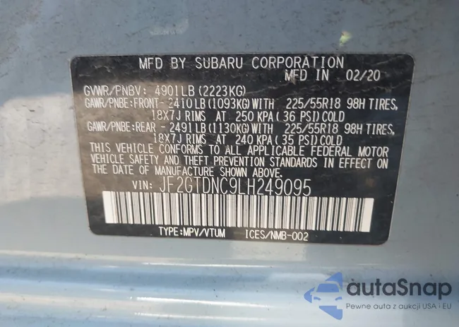 JF2GTDNC9LH249095: 43226752