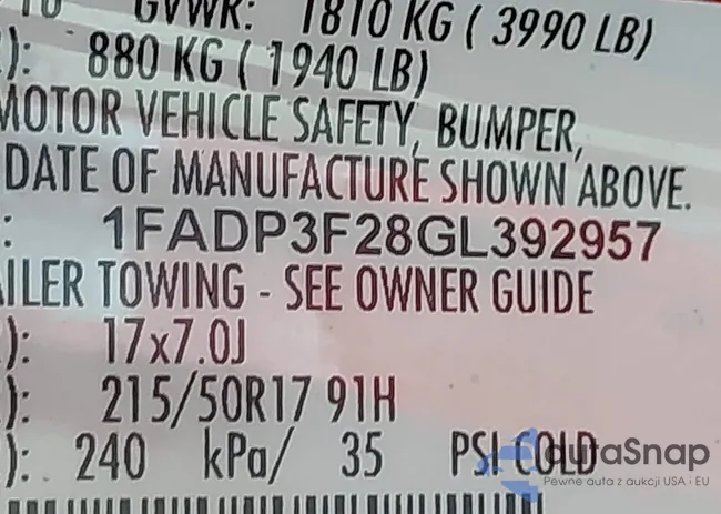 1FADP3F28GL392957: 43226800