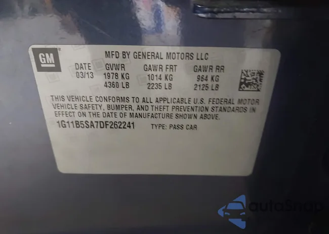 1G11B5SA7DF262241: 43228031