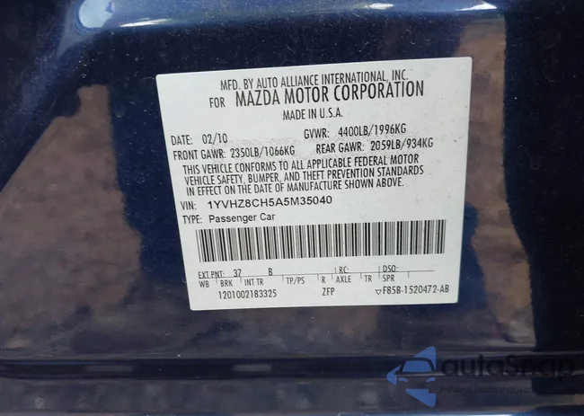 1YVHZ8CH5A5M35040: 43228067