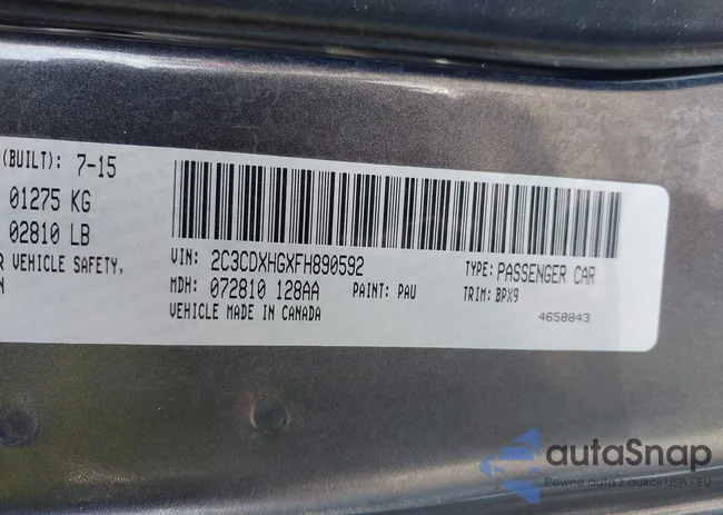 2C3CDXHGXFH890592: 43228109