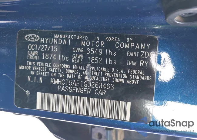 KMHCT5AE1GU263463: 43228185