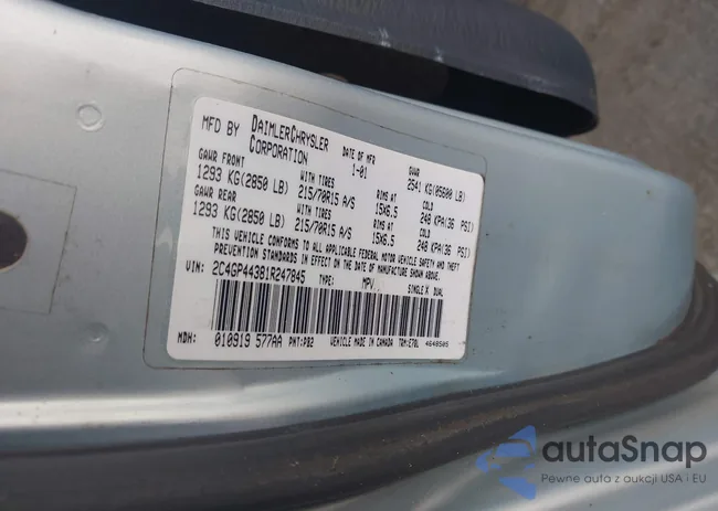 2C4GP44381R247845: 43227492