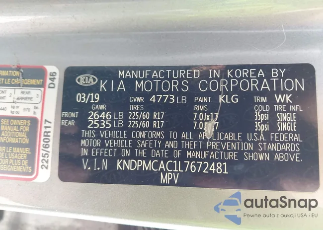 KNDPMCAC1L7672481: 43228885