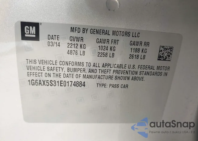 1G6AX5S31E0174884: 43228973