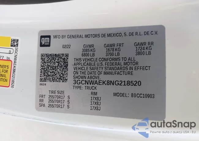 3GCNWAEK8NG218520: 43229031