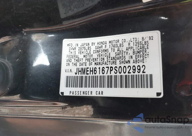 JHMEH6167PS002992: 43229192