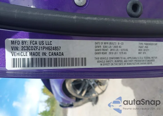 2C3CDZFJ1PH624857: 43229226