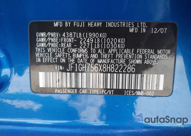 JF1GH756X8H822286: 43229377